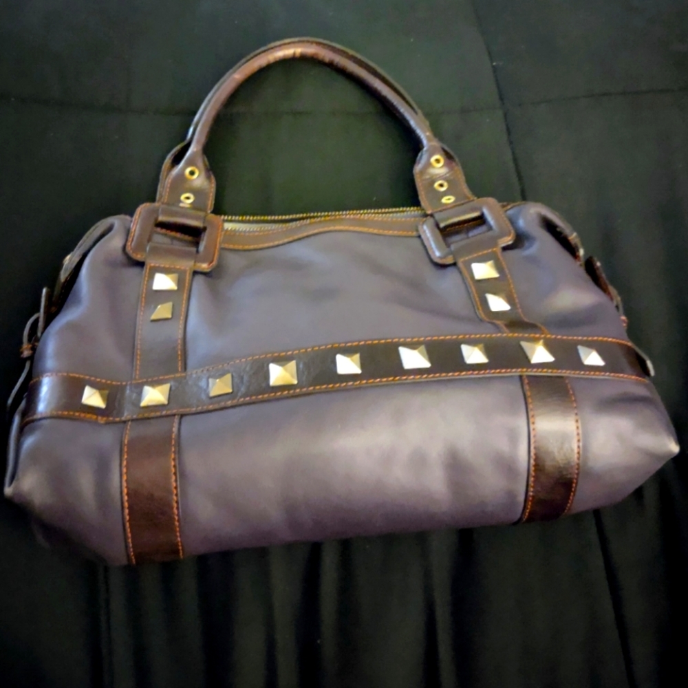 Maxx New York Purple Leather Purse